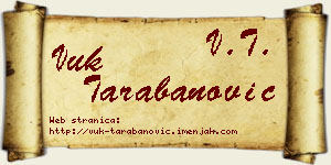 Vuk Tarabanović vizit kartica
